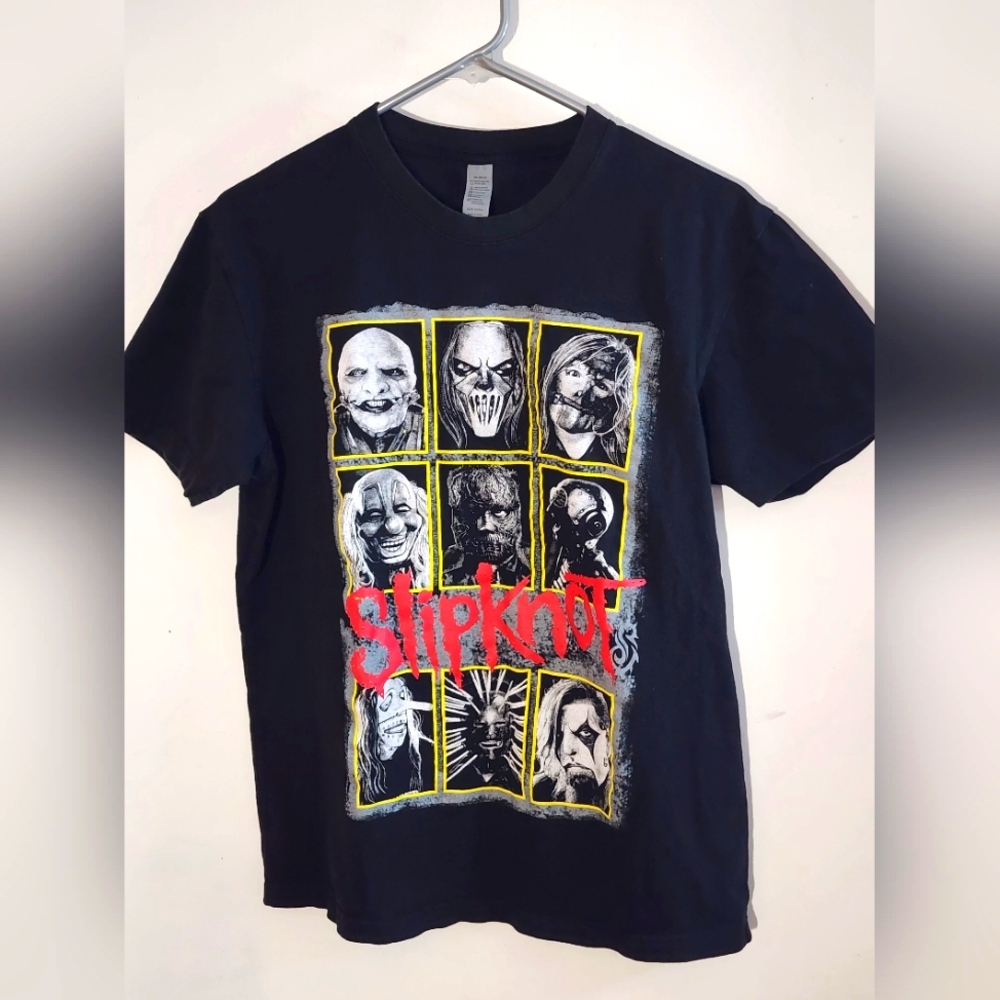 Slipknot Black Graphic Band T-Shirt